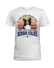 Dog Created Equal - Border Collie Ladies T-Shirt tile