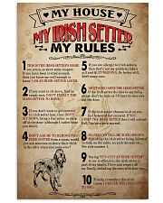 My House My Rule Irish Setter 11x17 Poster front