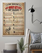 My House My Rule Irish Setter 11x17 Poster lifestyle-poster-1