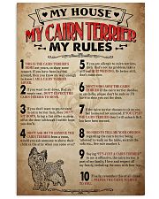 My House My Rule Cairn Terrier 11x17 Poster front