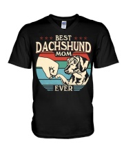 Best Mom Ever - Dachshund V-Neck T-Shirt tile