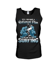 Surfing Retirement Plan Unisex Tank tile