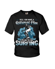 Surfing Retirement Plan Youth T-Shirt tile