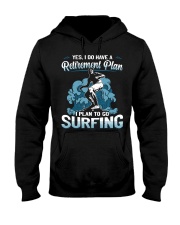 Surfing Retirement Plan Hooded Sweatshirt tile