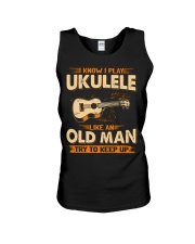 Ukulele Keep Up Unisex Tank tile
