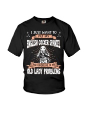 I Just Want To Pet My English Cocker Spaniel Youth T-Shirt tile