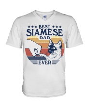 Best Cat Dad Siamese V-Neck T-Shirt tile