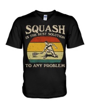 The Best Solution - Squash V-Neck T-Shirt tile