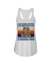 Frowned Upon - Scuba Diving Ladies Flowy Tank tile