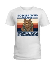 Frowned Upon - Scuba Diving Ladies T-Shirt tile
