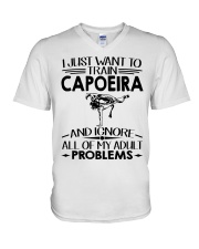Ignore Adult Problems - Capoeira V-Neck T-Shirt tile