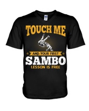 First Lesson - Sambo V-Neck T-Shirt tile