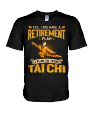 Retirement Plan Tai Chi V-Neck T-Shirt tile