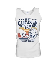 Best Dad Ever Caucasian Shepherd Dog Unisex Tank tile