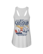 Best Dad Ever Caucasian Shepherd Dog Ladies Flowy Tank tile