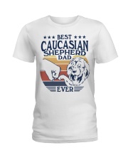 Best Dad Ever Caucasian Shepherd Dog Ladies T-Shirt tile