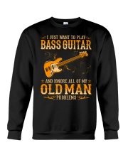 Bass Guitar - Old Man Problems Crewneck Sweatshirt tile