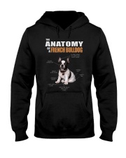Dog Anatomy - French Bulldog Hooded Sweatshirt tile