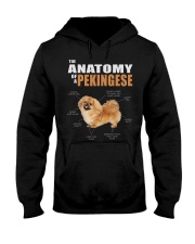 Dog Anatomy - Pekingese Hooded Sweatshirt tile