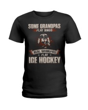 Some Grandpas Play Bingo - Ice Hockey Ladies T-Shirt tile