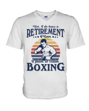 Have Retirement Plan Boxing V-Neck T-Shirt tile