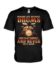 Drums - Imagine Life V-Neck T-Shirt tile