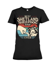 Best Dad Ever - Shetland Sheepdog Premium Fit Ladies Tee tile