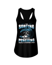 Surfing Punching People Ladies Flowy Tank tile