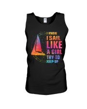 Like A Girl - Sailing Unisex Tank tile