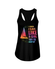 Like A Girl - Sailing Ladies Flowy Tank tile