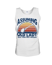 Assuming Old Lady - Banjo Unisex Tank tile