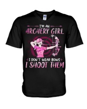 Archery - Girl V-Neck T-Shirt tile