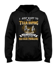 Ignore Old Man Problems - Team Roping Hooded Sweatshirt tile