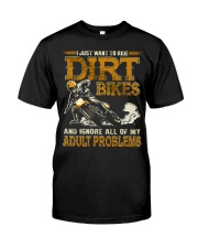 Dirt Bike Adult Problems Premium Fit Mens Tee tile