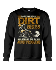 Dirt Bike Adult Problems Crewneck Sweatshirt tile