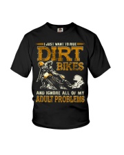 Dirt Bike Adult Problems Youth T-Shirt tile