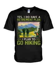 Hiking - Retirement Plan V-Neck T-Shirt tile