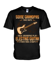 Electric Guitar - Grandpas Take Naps V-Neck T-Shirt tile