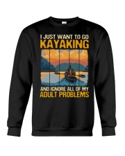 Kayaking - Adult problems Crewneck Sweatshirt tile