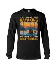 Kayaking - Adult problems Long Sleeve Tee tile