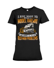 Model Railway - Old Man Problems Premium Fit Ladies Tee tile
