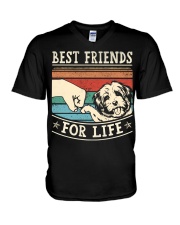 Best Friends For Life - Havanese V-Neck T-Shirt tile