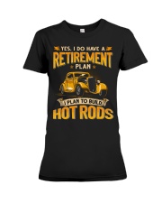Retirement Plan Hot Rod Premium Fit Ladies Tee tile
