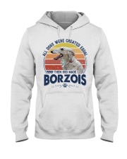 Dog Created Equal - Borzoi Hooded Sweatshirt tile