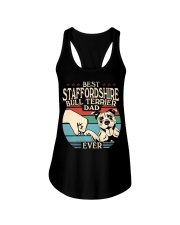 Best Dad Ever - Staffordshire Bull Terrier Ladies Flowy Tank tile