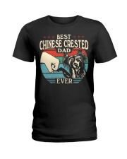 Best Dad Ever - Chinese Crested Ladies T-Shirt tile