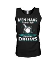 Men Have Feelings - Drums Unisex Tank tile