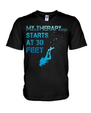 My Therapy 30 Feet V-Neck T-Shirt tile
