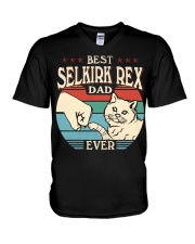 Best Dad Ever - Selkirk Rex V-Neck T-Shirt tile