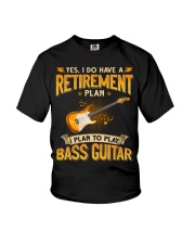 Retirement Plan Bass Guitar Youth T-Shirt tile